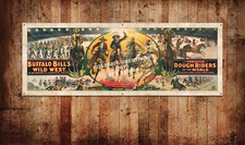 Buffalo Bill's Wild West Show Vintage Style Poster Banner 66