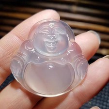 Natural white Chalcedony Quartz Crystal Fashion Pendant picture