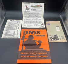 VINTAGE 1941 GRAVELY TRACTOR MOWER FULL LINE OF ATTACHMENTS BROCHURE LETTERHEAD picture