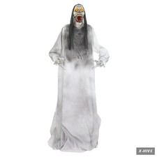 5.9FT Lurching Woman Halloween Animatronic Motion Activated Lights Sound picture