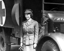 Princess Elizabeth as British Army Driver 1945, Queen II, 8x10 WWII Photo 701a picture