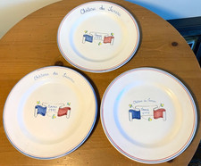 Chateau du Sureau May 1991 Set of 3 plates commissioned from Biot, France picture