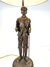 2001 Figural Golfer Table Lamp 30.75