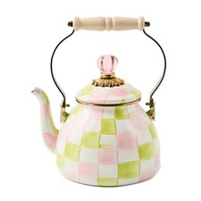 Mackenzie-Childs Palm Beach Check 2 Quart Tea Kettle picture