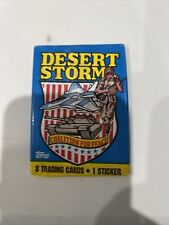 1991 Topps Desert Storm Trading Cards Sticker Coalition For Peace Unopened Pack picture