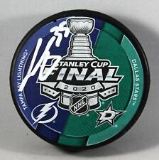 CURTIS MCELHINNEY SIGNED 2020 STANLEY CUP PUCK TAMPA BAY LIGHTNING AUTOGRAPH COA picture