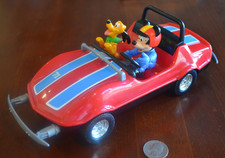 VERY RARE DISNEY WORLD TOMORROWLAND SPEEDWAY MICKEY MOUSE PLUTO RED RACE CAR RC picture