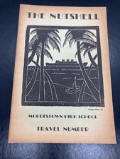 1937 THE NUTSHELL MOORESTOWN HIGH SCHOOL Travel Number George Allen Cover picture