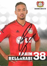 Karim Bellarabi Original Autograph Card Bayer Leverkusen - Approx 11cm x 15cm picture