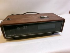 Sony 8FC-69WA AM FM Solid State Digimatic Flip Clock Radio - Only Radio Works picture