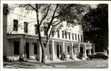 Madison FL Hotel and Grill Cline Photo c1951 Real Photo Vintage Postcard bhn picture