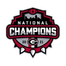 Georgia 2021 CFP National Champions Die Cut Glossy Fridge Magnet picture