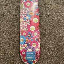 *EXCLUSIVE* Takashi Murakmai Flower Skateboard Deck Blue Complex Con picture
