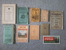 1800's 1900s Books, Almanacs, Ads, Antique Lot- CocaCola, Calamity Jane, Dime N picture