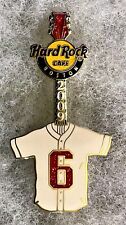 HARD ROCK CAFE BOSTON RED SOX BASEBALL JOHNNY PESKY RETIRED JERSEY #6 PIN #50139 picture