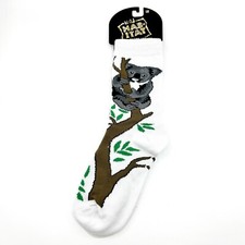 Cute Koala Bear Collectible Socks White and Gray Unisex Large Wild Habitat picture