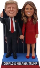 Donald & Melania Trump Election Night Victory Dual Bobblehead picture