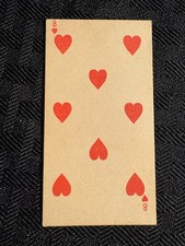 1888 KINNEY BROS. Tobacco Cigarette Transparent Card 8 of Hearts VG/FN 5.0 picture