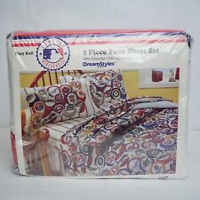 Vintage MLB Baseball 1980's 3 Piece Twin Sheet Bed Set Dream Styles Licensed picture