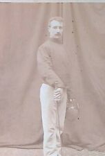 C1880/90s Cabinet Card British Soldier In Sword Man Fencing Uniform A316 picture