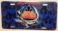 Early 2000s Disney-MGM Studios Star Tours Souvenir License Plate Collectible picture