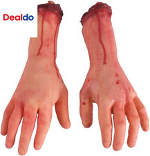 Fake Severed Hands Halloween Props Zombie Body Parts Haunted House Decor picture