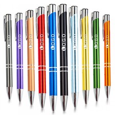Personalised Pens 10-300 Bulk Order Metal Customised Pen Ballpoint Pen Gift picture