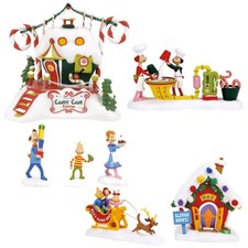 Dept 56 NEW 2026 GRINCH VILLAGE SET Candy Cane & Crew, Max's Sleigh, Who Friend picture