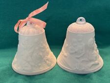 Set of 2 'Different Shaped' Lladro Christmas Bells dated 1997, 1998 Box for 1998 picture