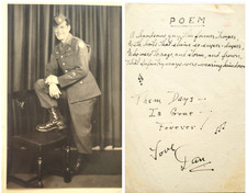 WWII Soldier Love Poem US Army Paratrooper Dan 82nd Airborne Original Photo 1942 picture