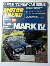 Motor Trend Vintage 1971 Car Magazine Vol. 23 No. 8 August Illustrated picture