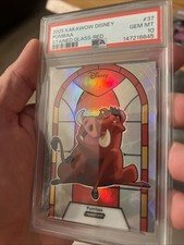 Pop 1 2025 Kakawow Disney PUMBAA Stained Glass-Red /75 Psa 10 picture