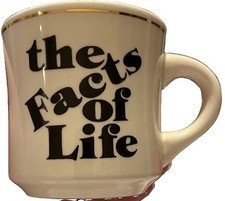 Vintage the Facts of Life mug Charlotte Rae cast/crew made in England Very RARE picture