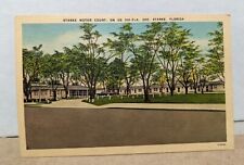 Vintage Starke Motor Court On US 31/Fla 200 Starke Florida FL Linen Postcard picture