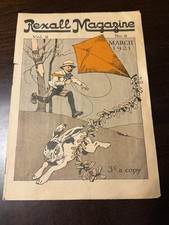 Vintage 1921 Rexall Magazine March Drug Store Adv Sam Loyd Puzzle Montrose PA  picture