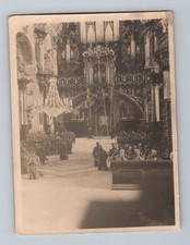WWI German Soldiers On Their Knees Praying in Beautiful Poland Church Photo picture