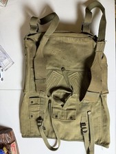 WWII / WW2 Era Military Haversack, Khaki Canvas picture