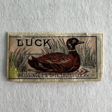 Victorian Era Advertising Paper Tobacco Duck Weissinger & Bate Louisville KY picture