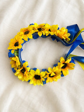 Handmade Ukrainian Flower Wreath – Traditional Ukrainian Floral Crown for Women picture