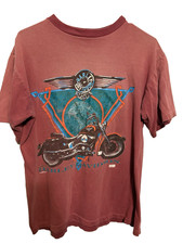 80s Harley Davidson Vintage T-shirt made in USA graphics fun wear inc. size M picture