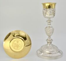 Antique Chalice & Patene Silver France 19th Century By Martin And Dejean Orfevre picture