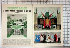 Doris Lee Hollywood Gallery Art Print 1940s Magazine Spread Vintage Ephemera picture