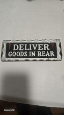 Vintage Reverse Painted Glass Sign RARE