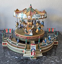 Vtg 1997 Mr Christmas Holiday Around the Carousel Animated 30 Songs with Box picture