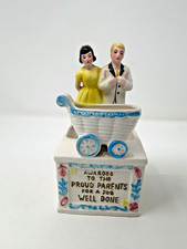 Vintage 1963 Relpo Samson Planter Proud Parents Baby Shower MCM Kitsch Japan 7