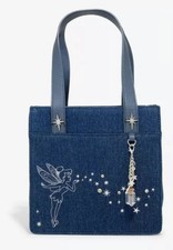 BNWT Disney Peter Pan Tinker Bell Denim Mini Crossbody Bag picture