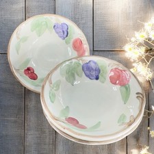 Franciscan Bountiful Bowl Dish Set 3 Pottery Bowls Fruit Plum Cherries Grapes picture