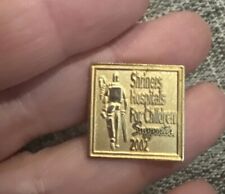 2002 Shriners Hospitals For Children Supporter 3/4” Wide Lapel Pin picture