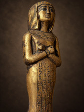 Rare King Tutankhamun Ushabti Statue Egyptian Antiques Large Egypt Stone 20.inch picture