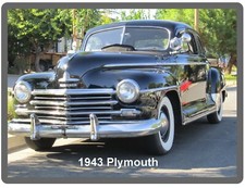1943 Plymouth Auto Car Refrigerator / Tool Box Magnet picture